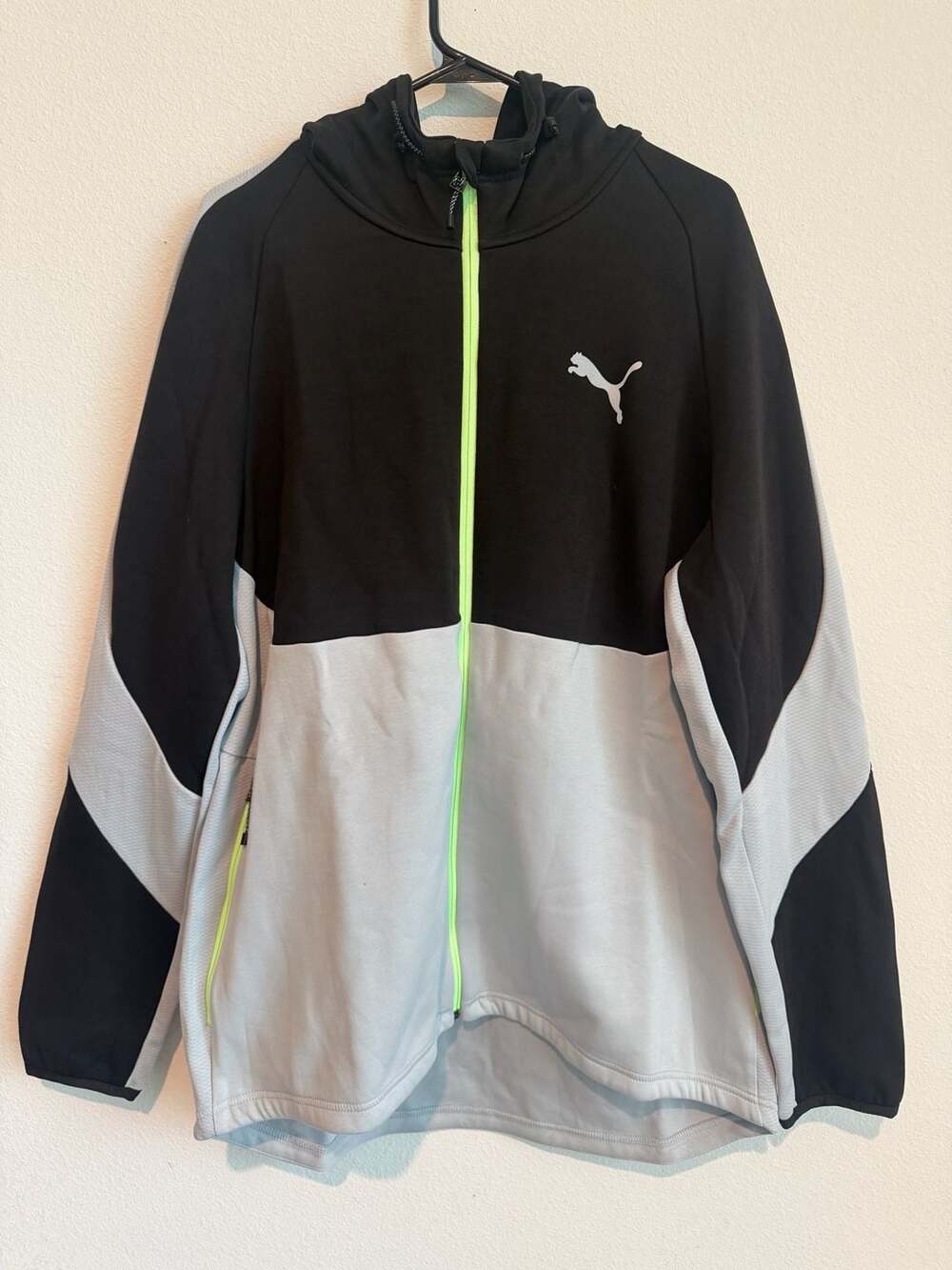 Puma Evostripe Full-Zip Black and Grey Hoodie Jacket